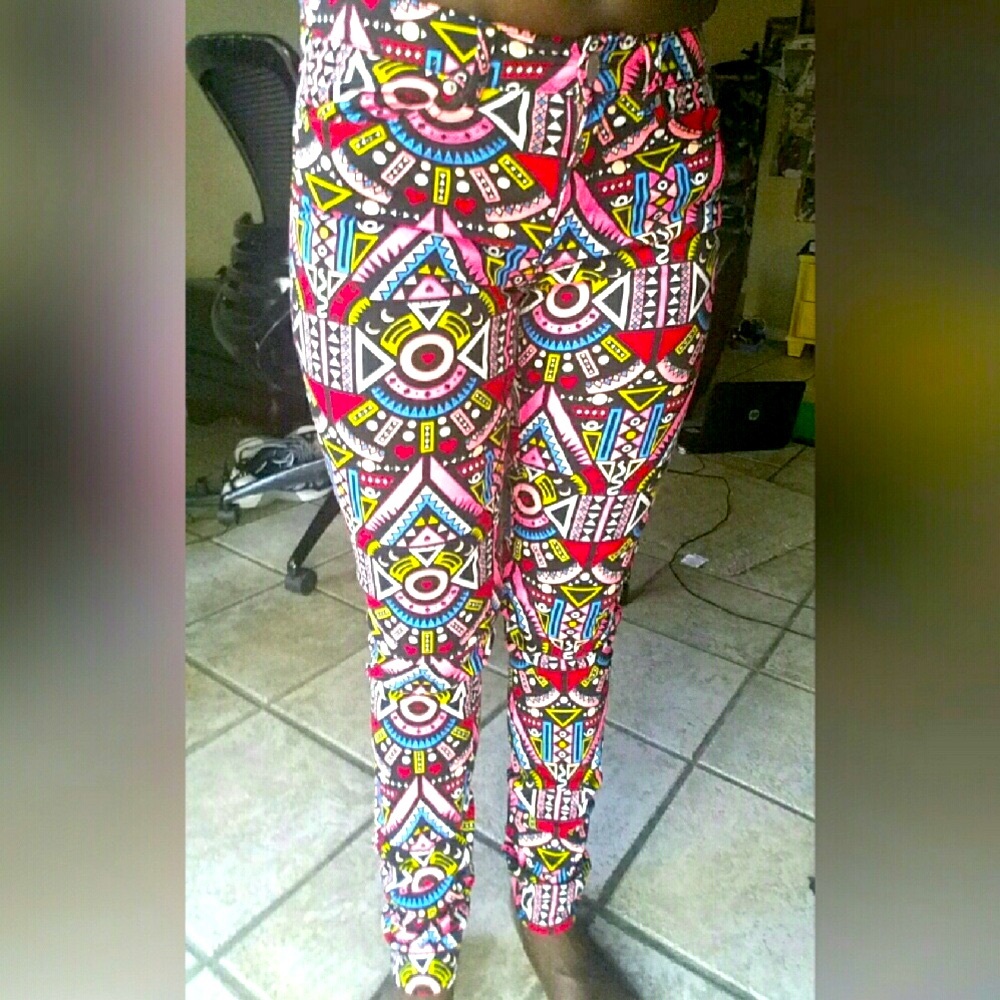 H&M Patterned Skinny Jeans
